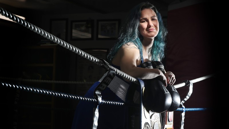 girl, sports, boxing, winner