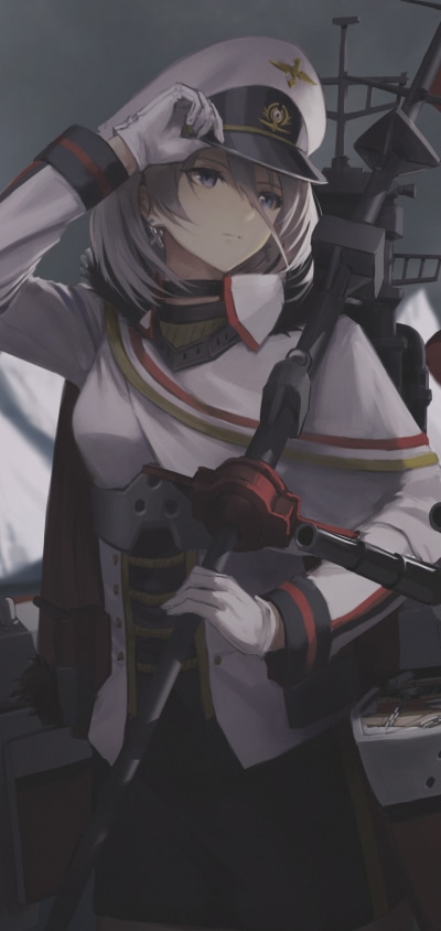 Anime Azur Lane, Tirpitz (Azur Lane), 1080x2280
