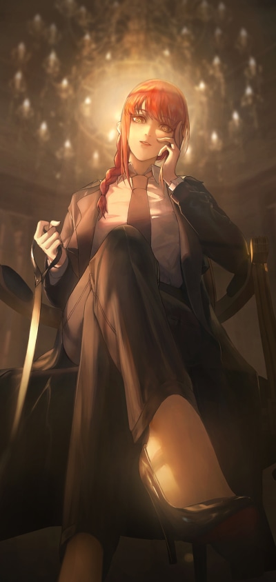 Anime Chainsaw Man, Makima (Chainsaw Man), 1080x2280