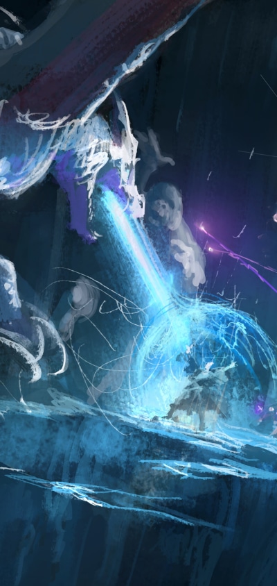 Fantasy Dragon, Battle, Magic, Wyvern, 1080x2280