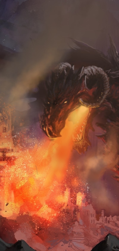 Fantasy Dragon, 1080x2280