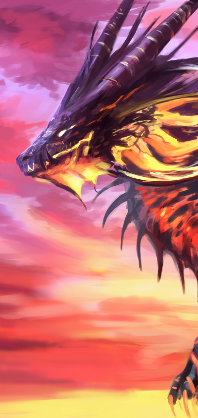 Fantasy Dragon, 1080x2280