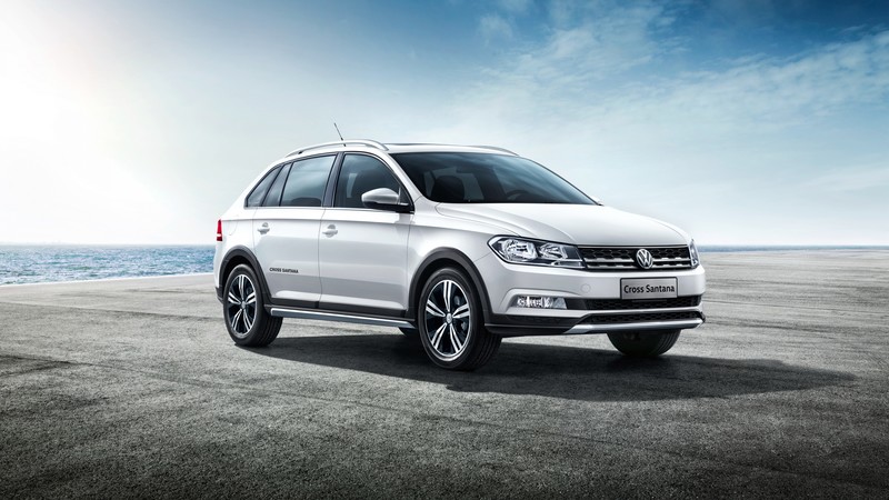 Volkswagen Cross Santana, white, Estate