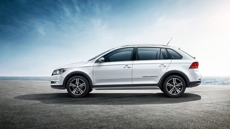 Volkswagen Cross Santana, white, Estate