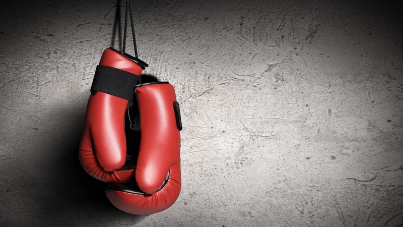 Boxing gloves, red, boxing