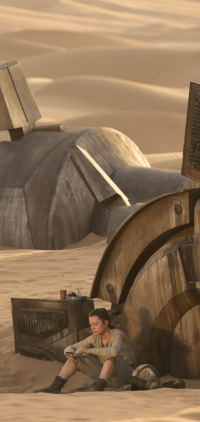 Movie Star Wars Episode VII: The Force Awakens, Star Wars, Rey (Star Wars), Daisy Ridley, 1080x2280