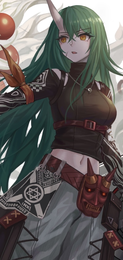 Video Game Arknights, Hoshiguma (Arknights), 1080x2280