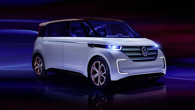 Volkswagen BUDD e, CES 2016, electric, electric cars, microbus, silver