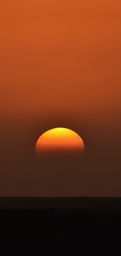 Earth Sunset, Sahara, Landscape, Africa, Algeria, Desert, 1080x2280