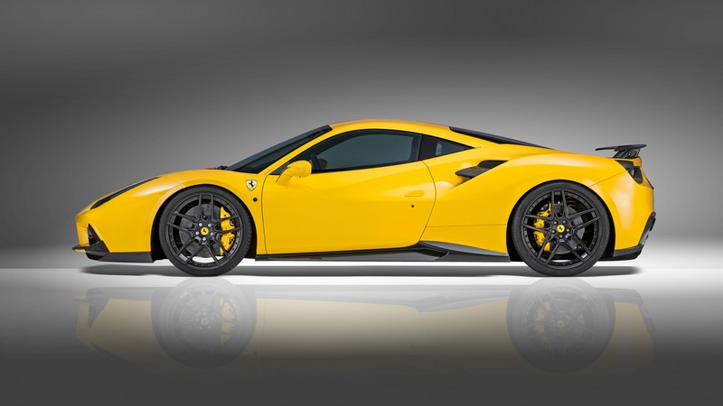 NOVITEC ROSSO Ferrari 488 gtb, supercar, yellow, speed