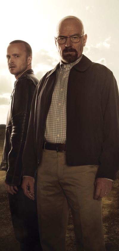 TV Show Breaking Bad, Walter White, Jesse Pinkman, Bryan Cranston, Aaron Paul, 1080x2280