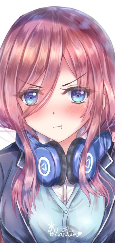 Anime The Quintessential Quintuplets, Miku Nakano, 1080x2280