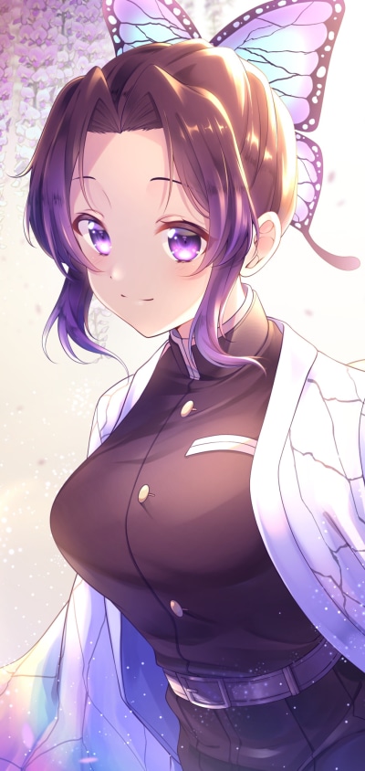 Anime Demon Slayer: Kimetsu no Yaiba, Shinobu Kochou, 1080x2280