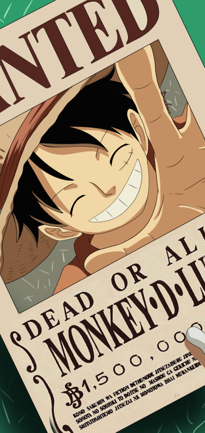 Anime One Piece, Monkey D. Luffy, 1080x2280