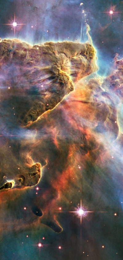 Sci Fi Nebula, Stars, Colorful, Space, 1080x2280