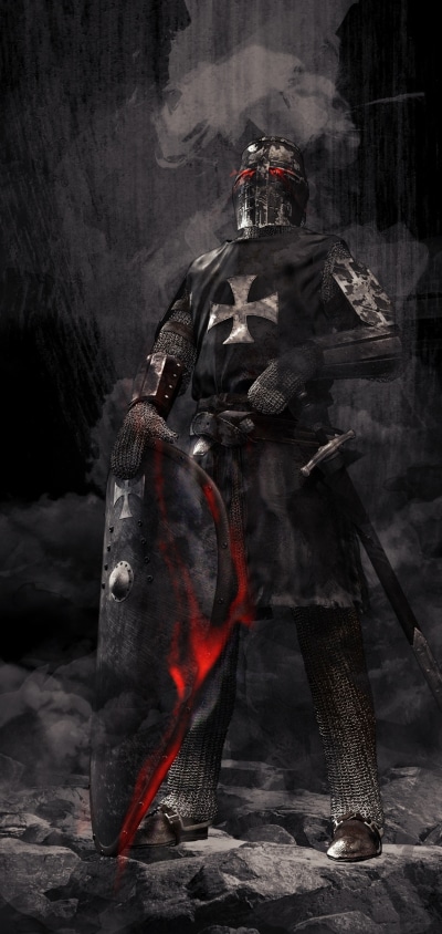 Fantasy Knight, Sword, Shield, 1080x2280