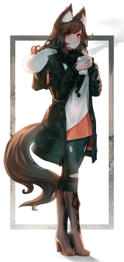 Anime Touhou, Kagerou Imaizumi, 1080x2280