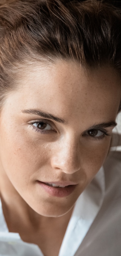 Celebrity Emma Watson, English, Brown Eyes, Brunette, Actress, Face, 1080x2280