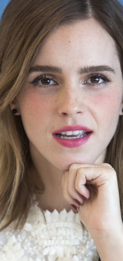 Celebrity Emma Watson, Brunette, Brown Eyes, Face, English, Actress, 1080x2280