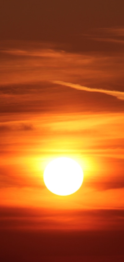 Earth Sunset, Evening, Nature, Sun, Orange (Color), Sky, 1080x2280