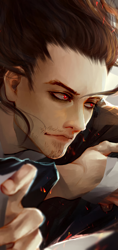 Anime My Hero Academia, Red Eyes, Shouta Aizawa, Brown Hair, 1080x2280
