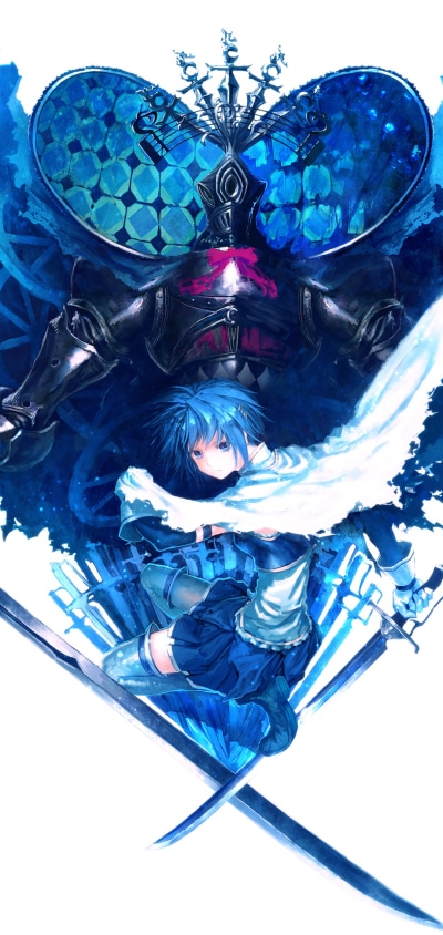 Anime Puella Magi Madoka Magica, Sayaka Miki, 1080x2280