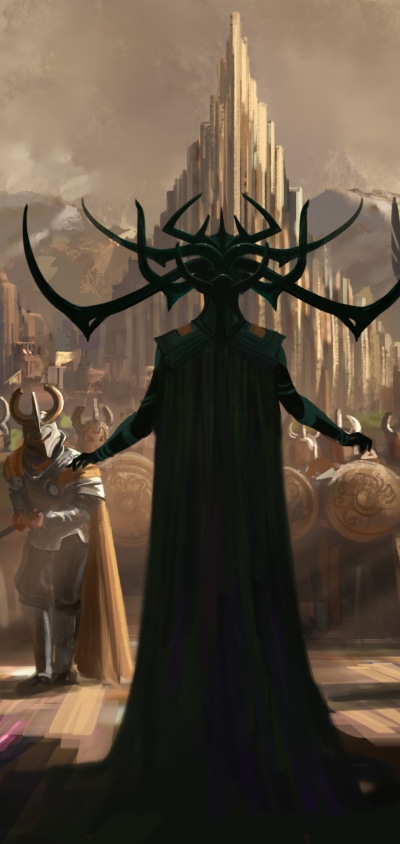 Movie Thor: Ragnarok, Hela (Marvel Comics), 1080x2280