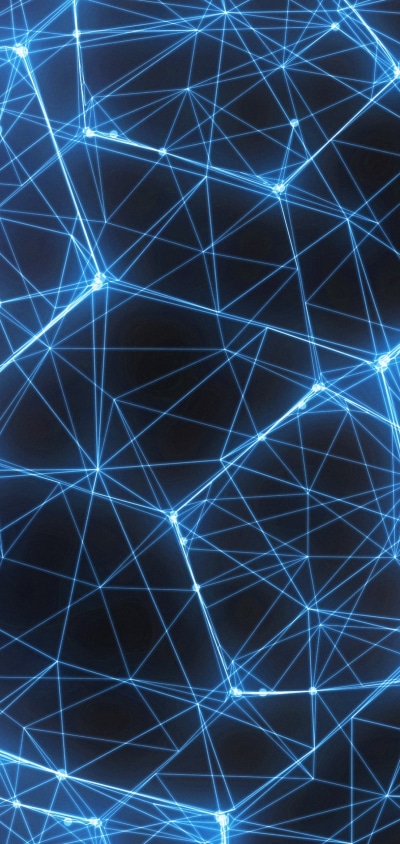 Abstract Light, Blue, 1080x2280