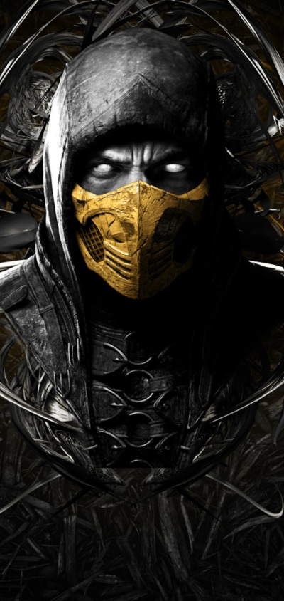 Video Game Mortal Kombat, Scorpion (Mortal Kombat), 1080x2280