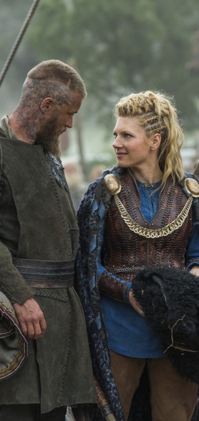 TV Show Vikings, Vikings (TV Show), Katheryn Winnick, TV Show, Lagertha (Vikings), Ragnar Lothbrok, 1080x2280