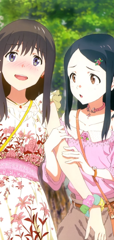 Anime Wake Up, Girls! Shichi-nin no Idol, Mayu Shimada, Megumi Yoshikawa, 1080x2280