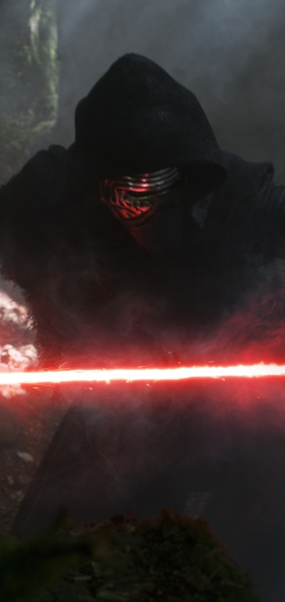 Movie Star Wars Episode VII: The Force Awakens, Star Wars, Lightsaber, Kylo Ren, Red Lightsaber, Sith (Star Wars), 1080x2280