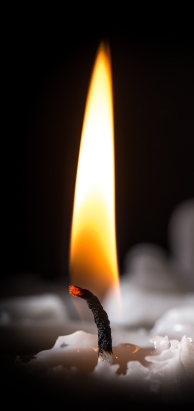 Photography Candle, Flame, Close-up, 1080x2280