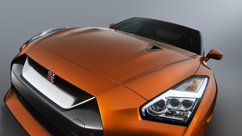 Nissan GTR, supercar, orange