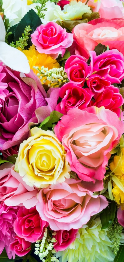 Man Made Flower, Dahlia, Colorful, Lily, Colors, Purple Flower, 1080x2280