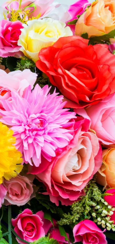 Man Made Flower, Colors, Purple Flower, Colorful, Lily, Dahlia, 1080x2280
