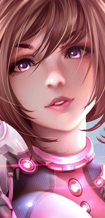 Anime My Hero Academia, Purple Eyes, Ochaco Uraraka, Brown Hair, 1080x2246