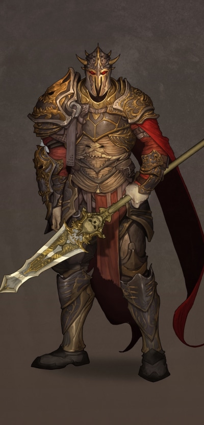 Fantasy Knight, Lance, Armor, Warrior, 1080x2246