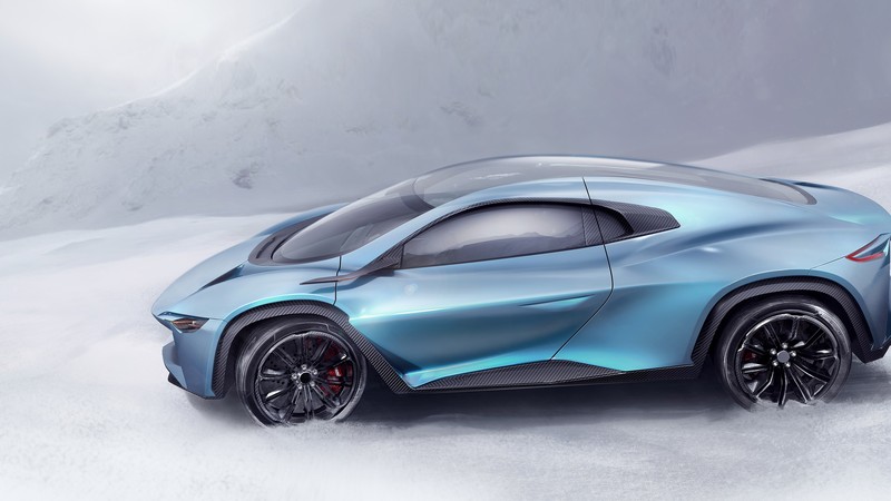 Camal Rramusa, supercar, blue