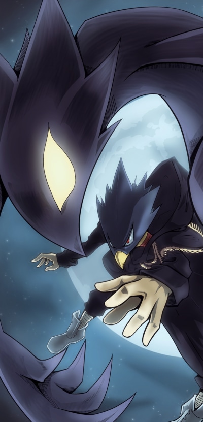 Anime My Hero Academia, Fumikage Tokoyami, 1080x2246