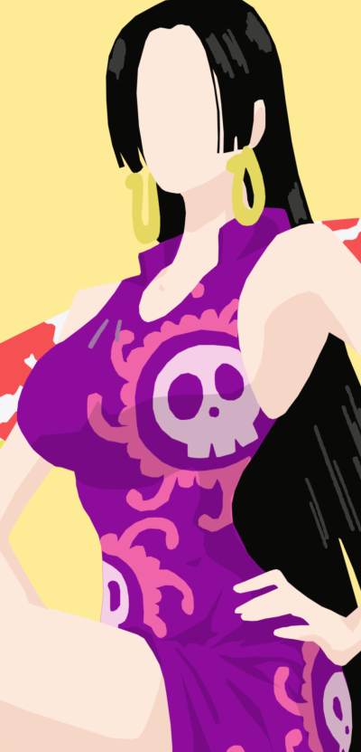 Anime One Piece, Minimalist, Boa Hancock, 1080x2246