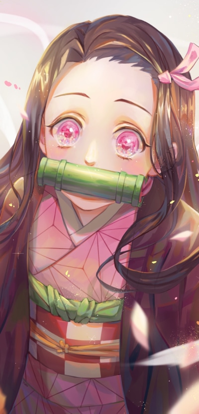 Anime Demon Slayer: Kimetsu no Yaiba, Nezuko Kamado, 1080x2246