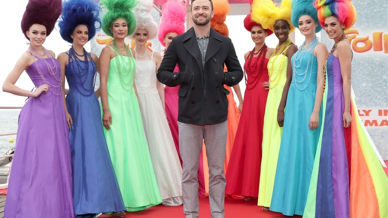 Justin Timberlake, Cant Stop the Feeling, trolls, Most popular celebs