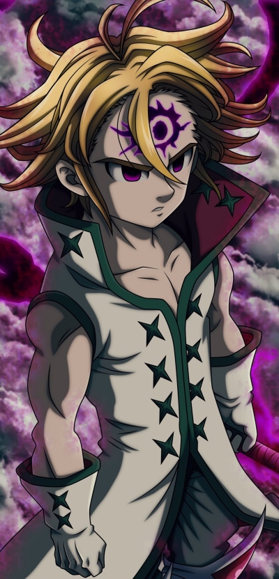 Anime The Seven Deadly Sins, Meliodas (The Seven Deadly Sins), 1080x2246