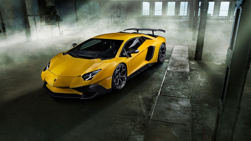 Lamborghini Aventador LP 750-4 Superveloce, Novitec Torado, supercar, yellow