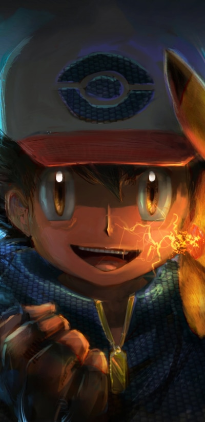 Anime Pokémon, Cap, Ash Ketchum, 1080x2220