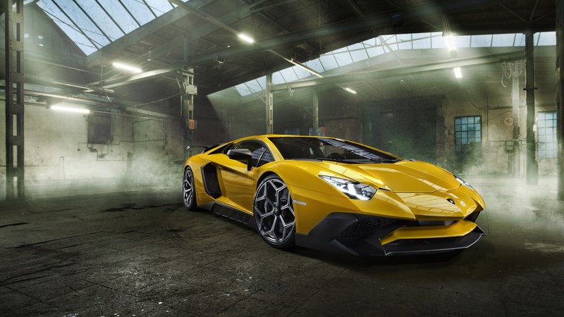 Lamborghini Aventador LP 750-4 Superveloce, Novitec Torado, supercar, yellow
