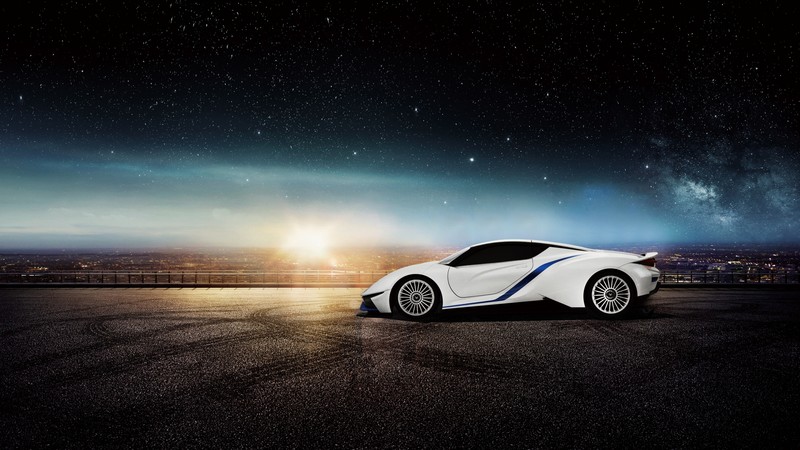 BAIC Arcfox-7, supercar, electric cars, white