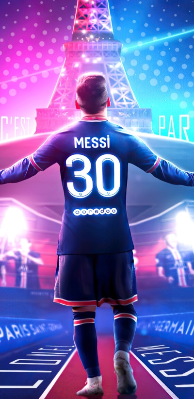 Sports Lionel Messi, Paris Saint-Germain F.C., 1080x2220