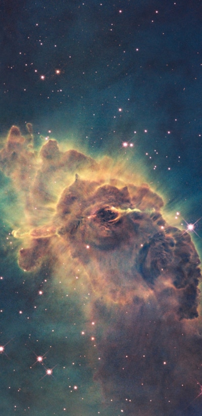 Sci Fi Nebula, Carina Nebula, Space, 1080x2220